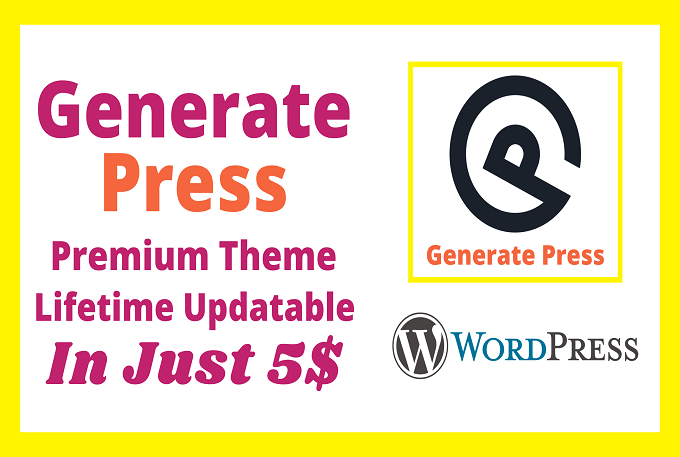 I will install generate-press premium WordPress theme...