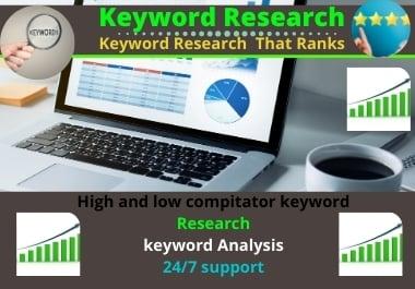 I will do 10k keyword research and competitor analysi...
