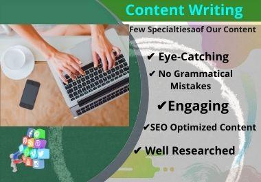 I will Do SEO Friendly Content Writing 1000 Words wit...