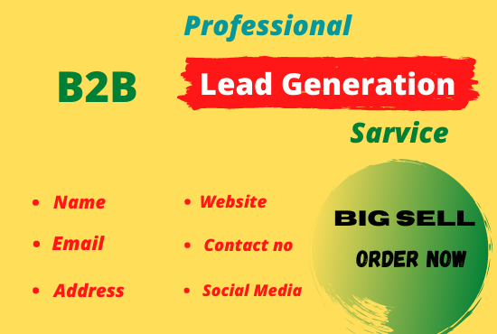 I will do b2b Linkedin lead generation and email list...