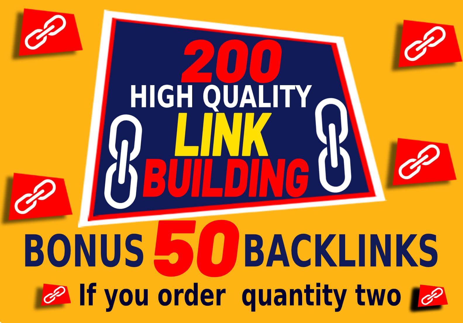 200 High DA SEO Link Building in which includes web 2...