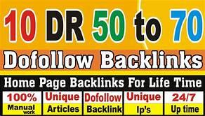 I will create 5 DR 60 to 75 PBN dofollw backlinks for...