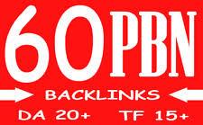 60 Homepage seo pbn backlinks da 20 plus