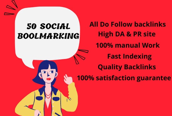 Best Social Bookmarking Backlinks with High DA and PR...