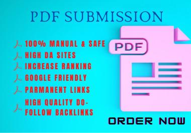 I will do 25 high quality PDF submission SEO Backlink...