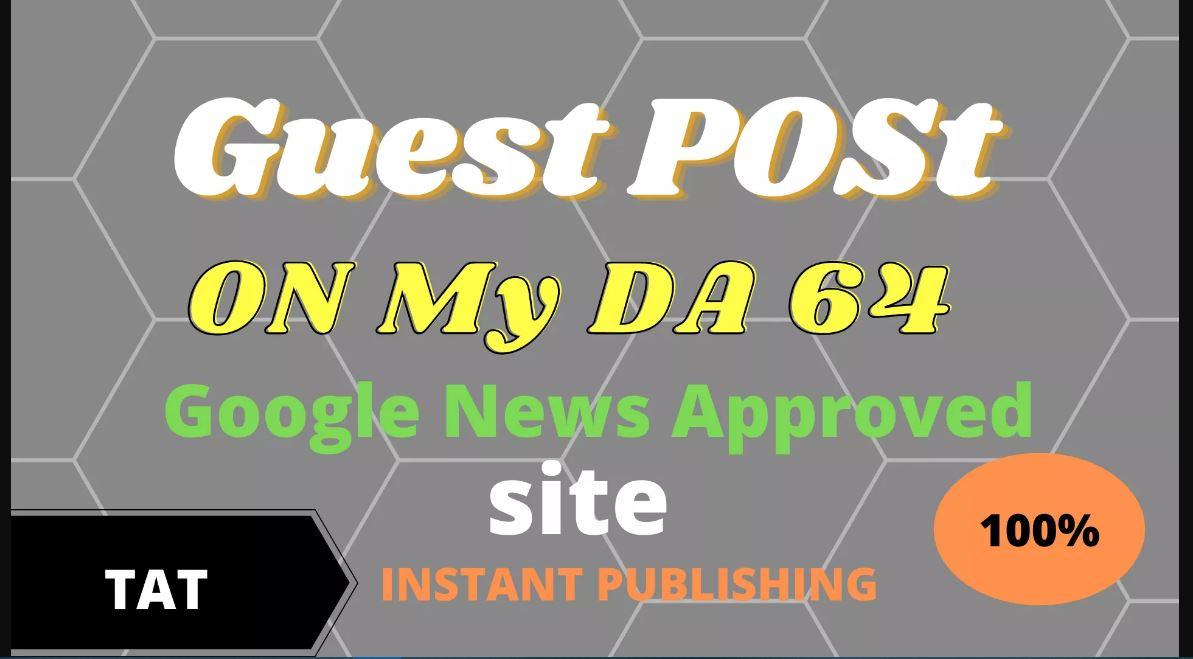 i will high DA guest post on my da 60 google news app...