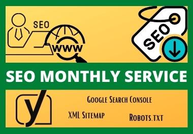 I will provide a complete monthly SEO service with ba...