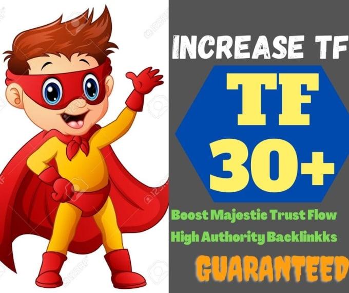 i'll increase your websites majestic trust flow 30 pl...