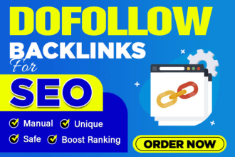 I'll build 50 SEO backlinks white hat manual link bui...