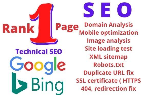 I will fix technical website SEO
