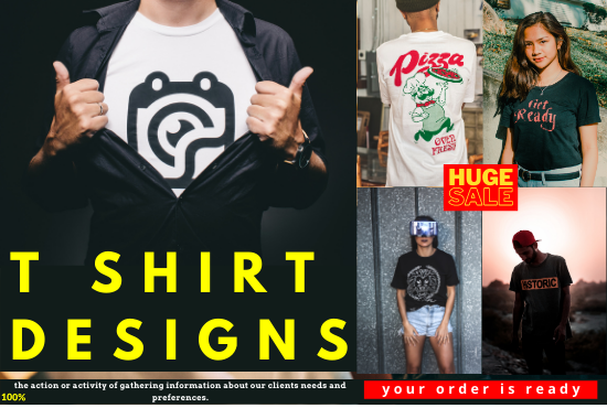 I will create unique t shirt design for you