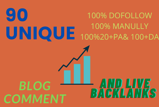 90 unique domains SEO service blog comments backlinks