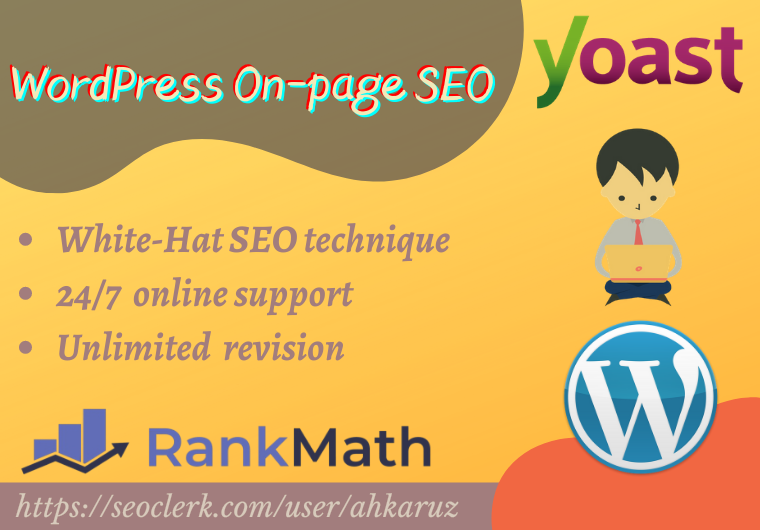 I will do wordpress yoast/rank math SEO optimization ...