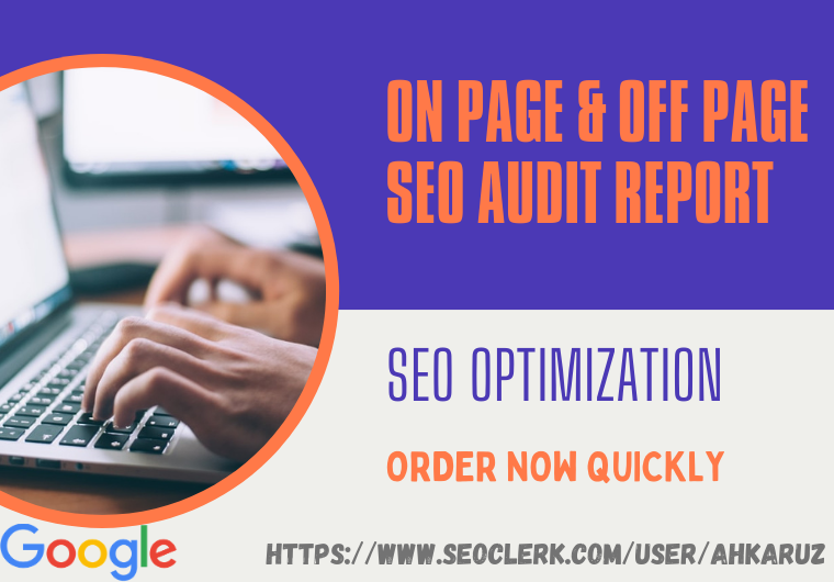 I will do audit your website and provide detailed SEO...