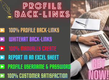 I will do 50 do-follow profile backlinks manually for...