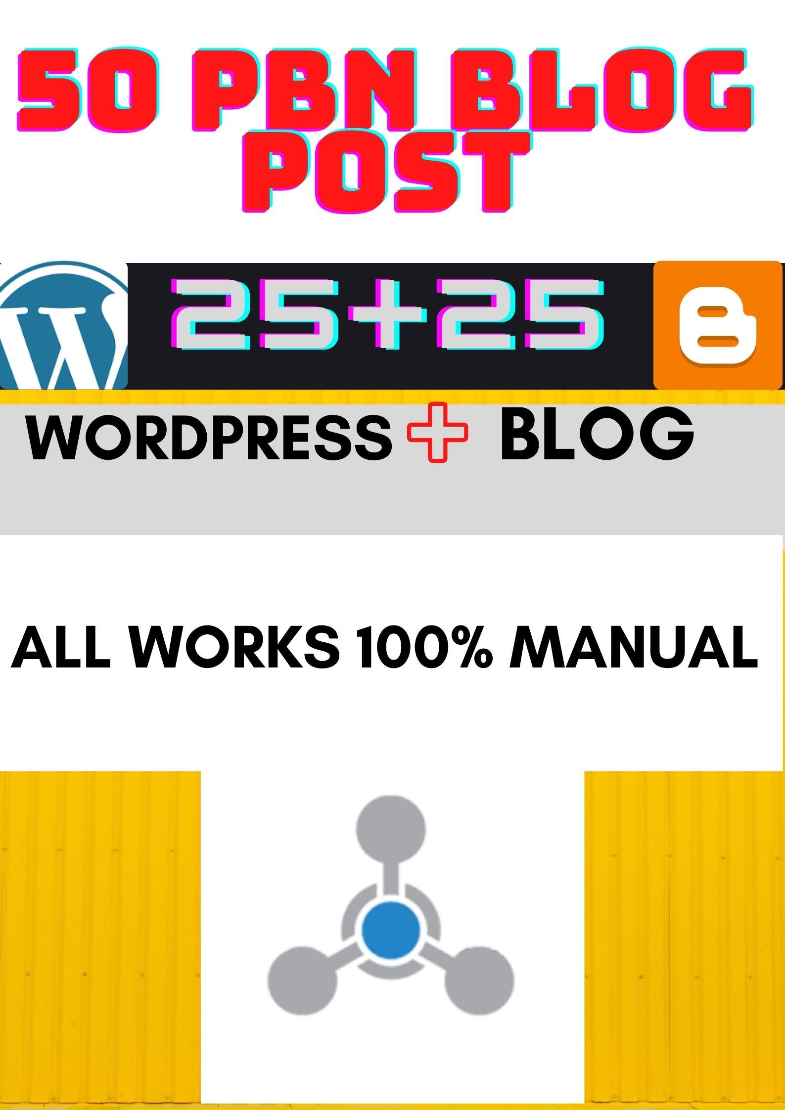 Build 50 High Quality Blog PBN Backlinks