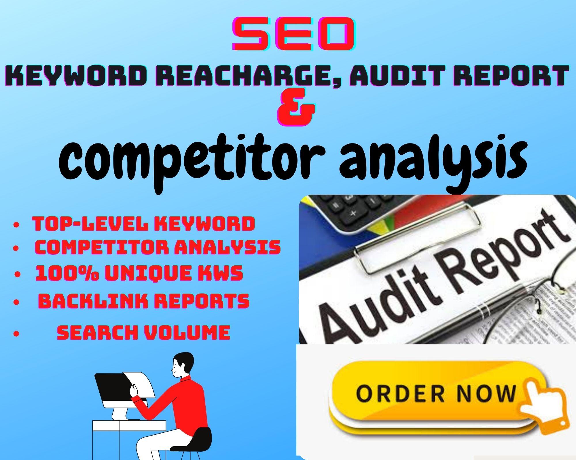 I will create full SEO Audit report, Keyword Researc...