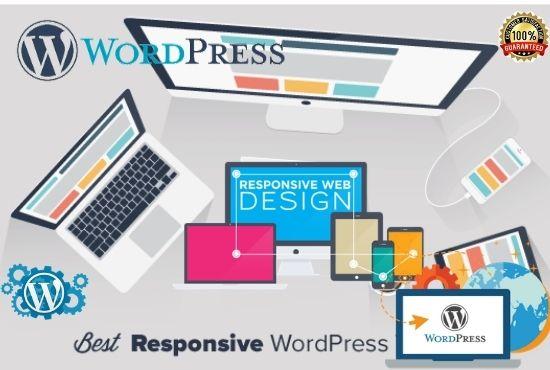 I will build modern wordpress website design clean an...