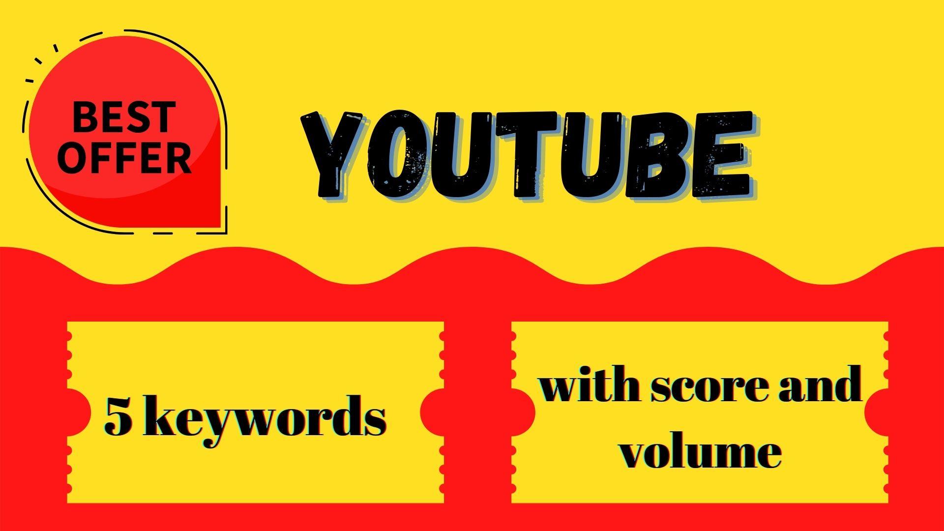 I will give you 5 keywords with each keyword's score ...