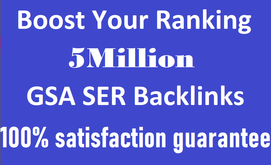 I will do 5million high quality seo backlinks for you...
