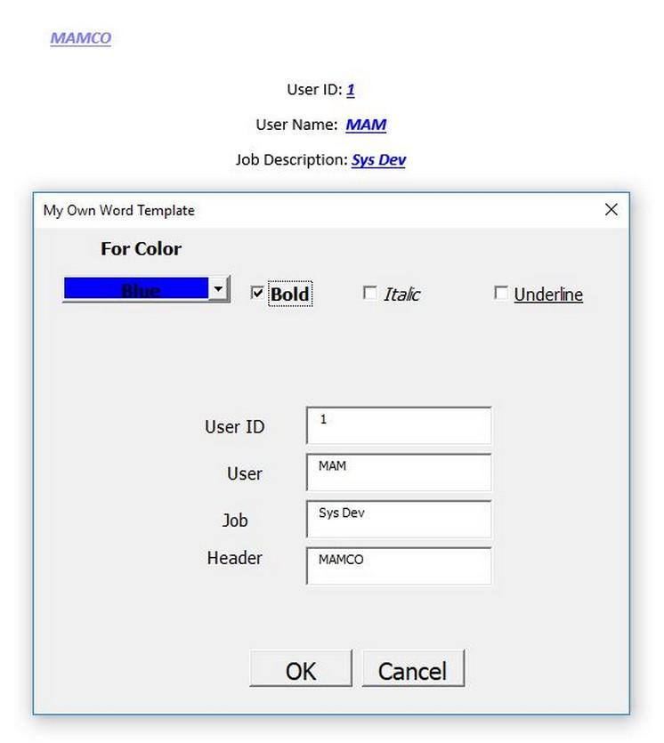 create your own custom word template with user form s...