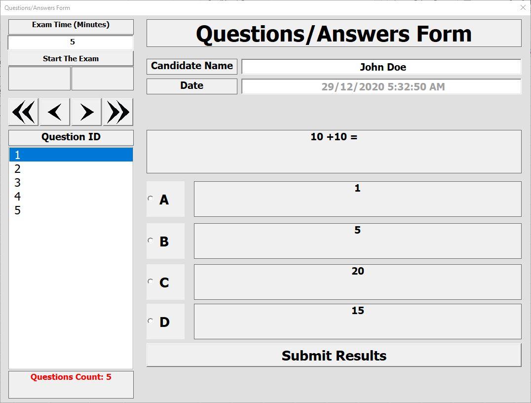 I will sell you the Electronic Exam system by ONLY ON...