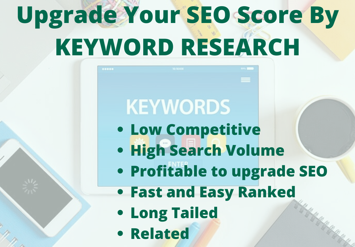 5 High Ranked Keywords with Competitor analysis to Up...