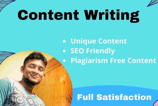 I will Write 1500 words Impressive SEO optimized Cont...