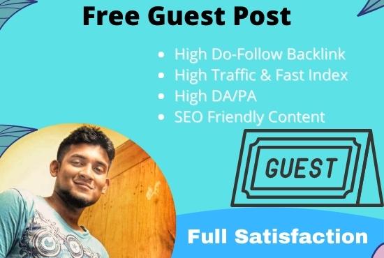 Publish high da guest post and dofollow backlink da 7...