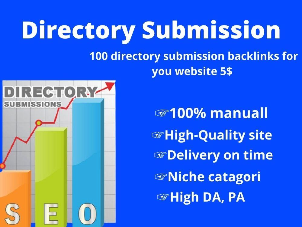 I will do 100 Manually Directory submissions and high...