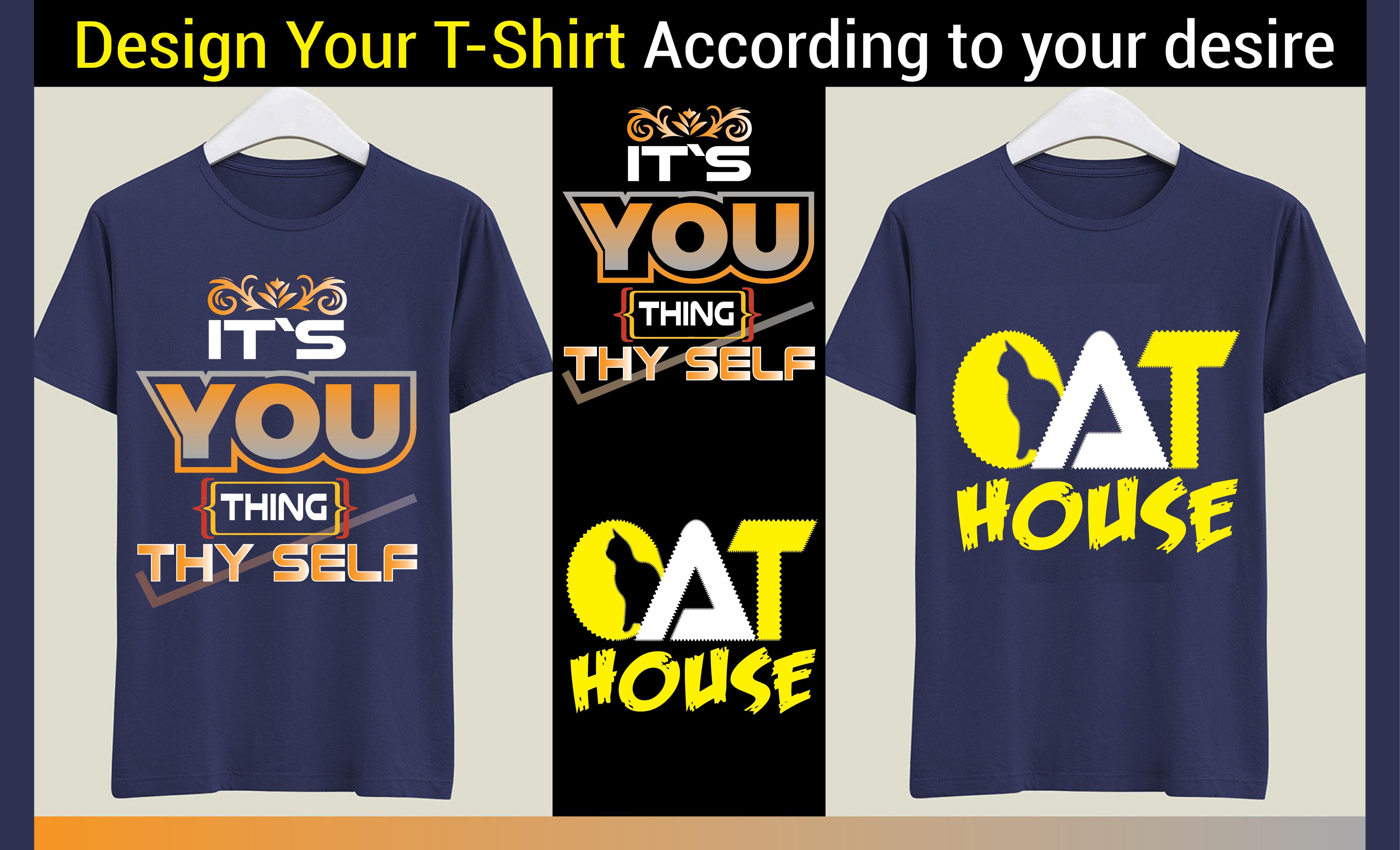 I will do custom T-shirt design for your business