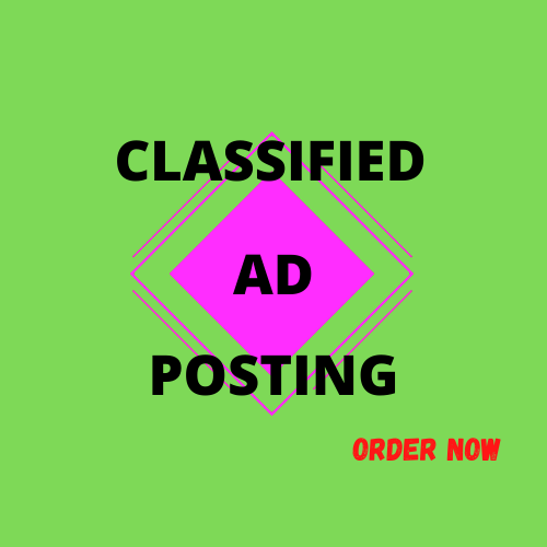 I will post your Ad to top classified ad posting site...