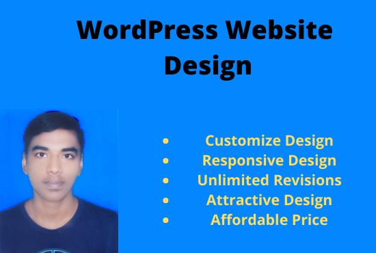 I will create personal, business wordpress website de...