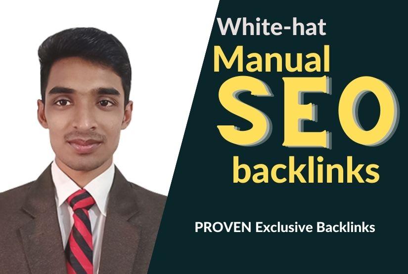 I will build 101 SEO backlinks manual link building s...