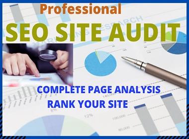 I will make a technical SEO audit report and competit...