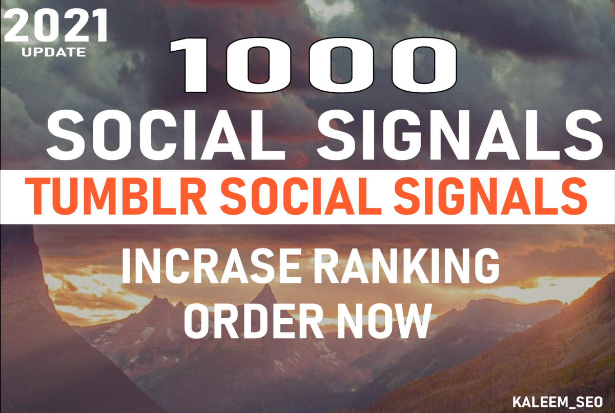 I will make 3000 Real Tumblr Social Signals in 3 Days