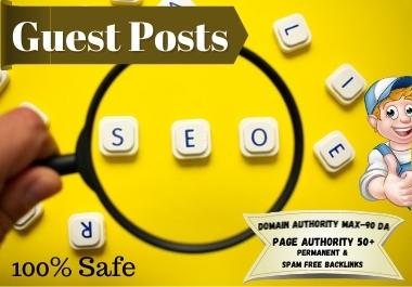 Google friendly 10 Indexable Guest Posts on high DA/P...