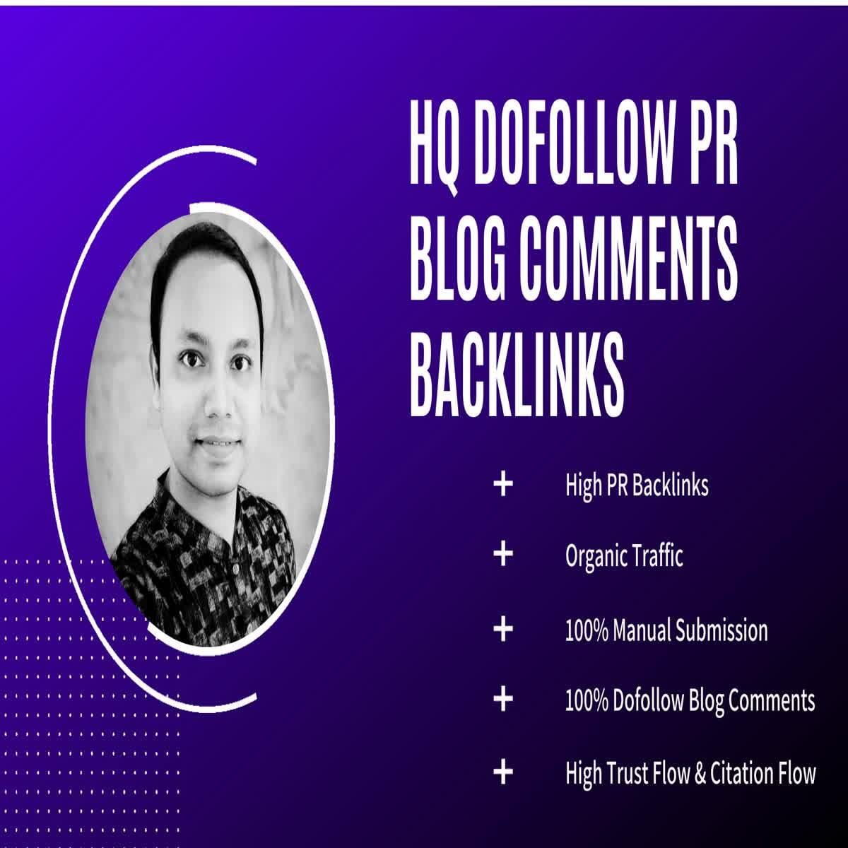 50 HQ Dofollow PR Blog Comments Backlinks with High D...