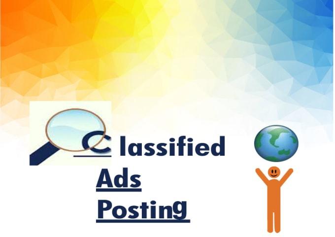 I will do your classified ads on top class classified...
