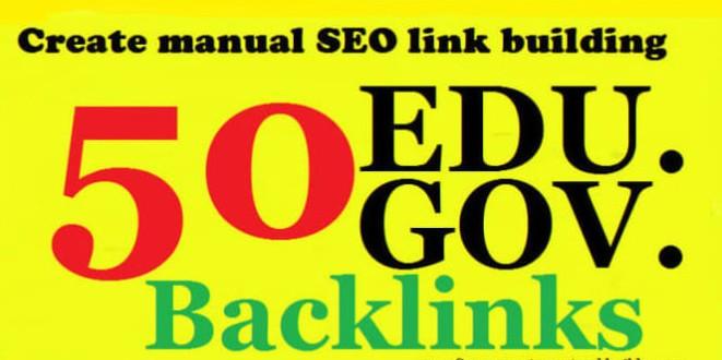 Create 50 EDU & GOV High Quality backlinks improv...