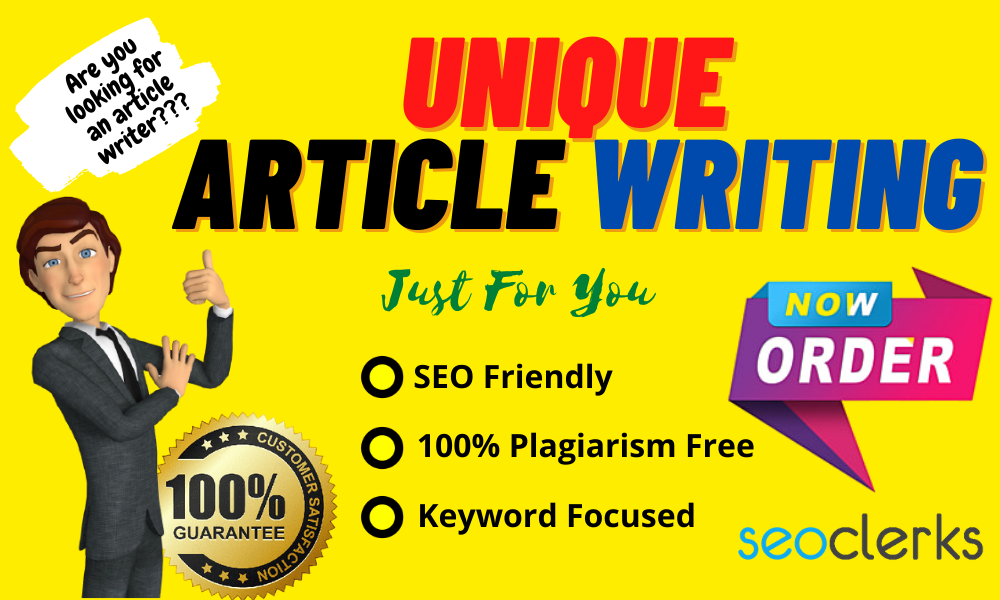 Write a unique article on your blog or website includ...