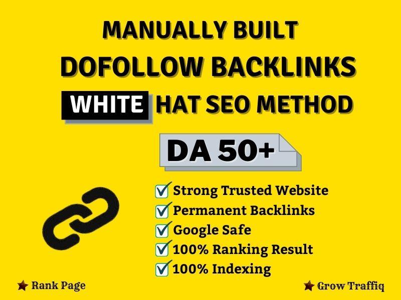 I will build manually SEO dofollow backlinks use whit...