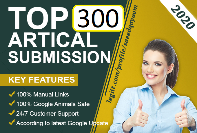 Create Manually 300 Article Submission Backlinks For ...