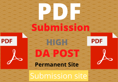 30 PDF Submission High authority low spam score websi...