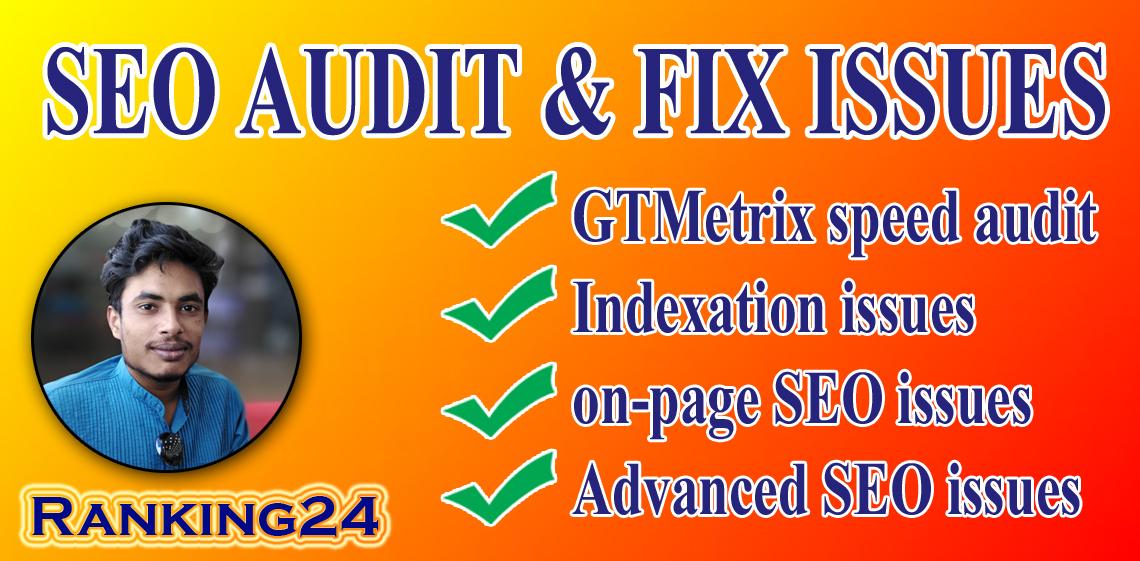 I will do website SEO audit with screaming frog and f...