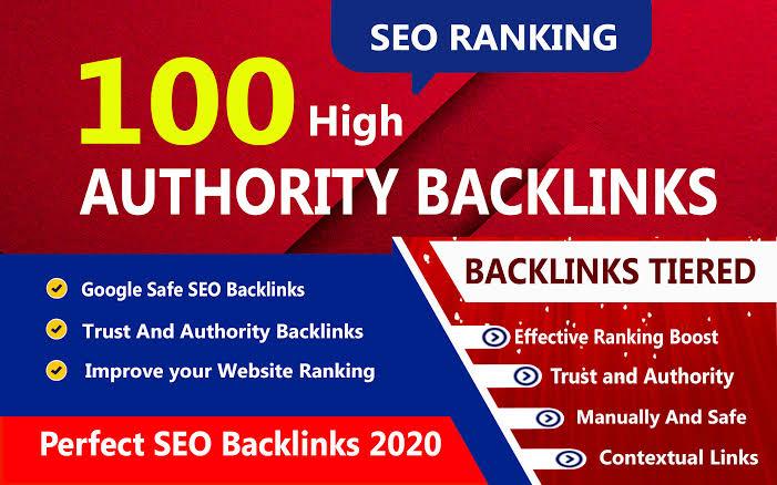 Rank 1st with 100 high Authority backlink