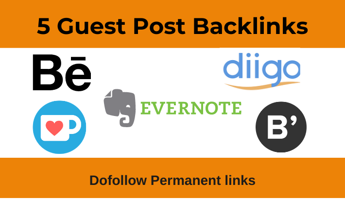 Write and Publish 5 Guest Post with Permanent backlin...