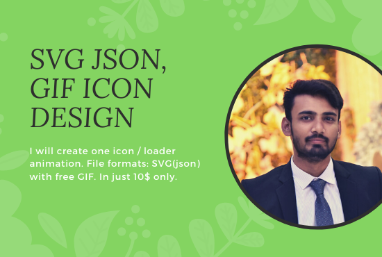 I will create json, GIF animations, icon and logo i...