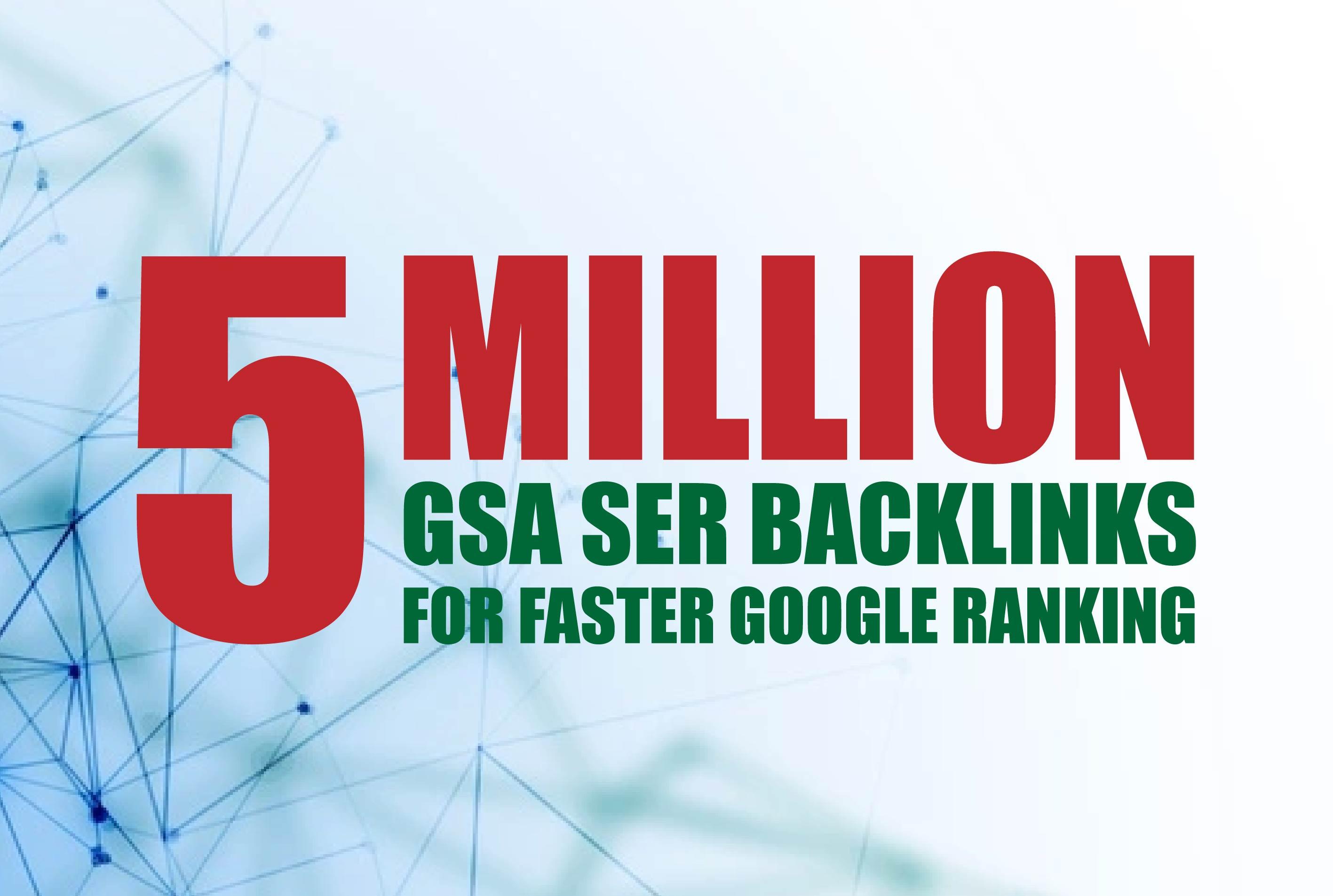 you can get high quality 5million Backlinks for seo r...
