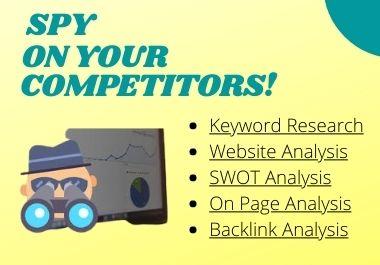 Will do Detailed Competitor Analysis with best Keywor...